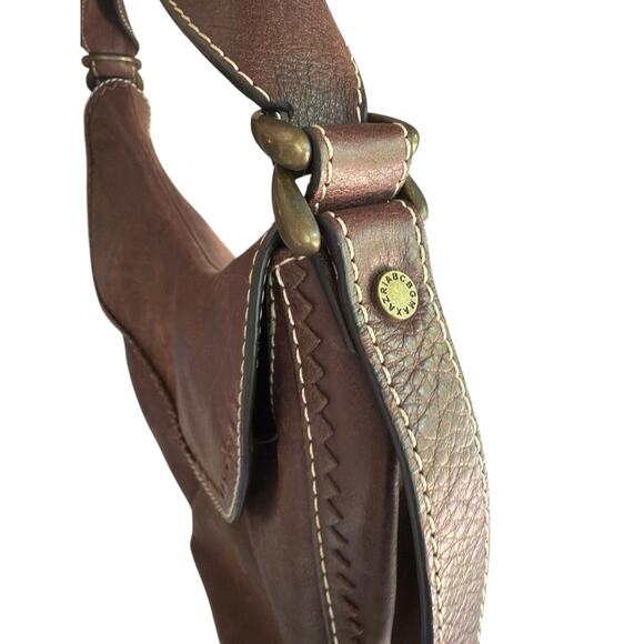 BCBG Brown Leather Shoulder Bag - Picture 7 of 10